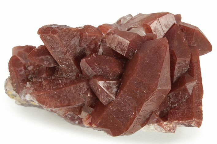 Natural, Red Quartz Crystal Cluster - Morocco #233461